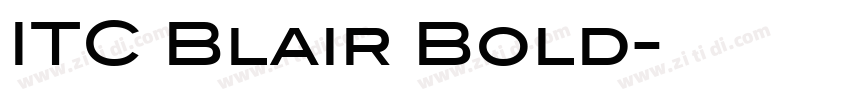 ITC Blair Bold字体转换